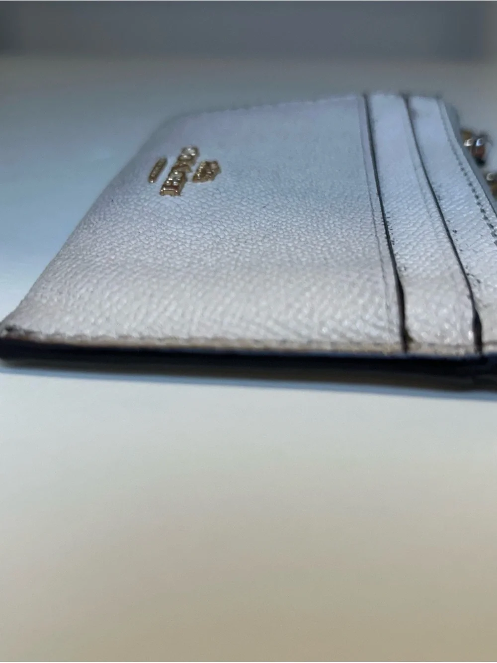 Coach Small Zip Card Case Wallet Keychain